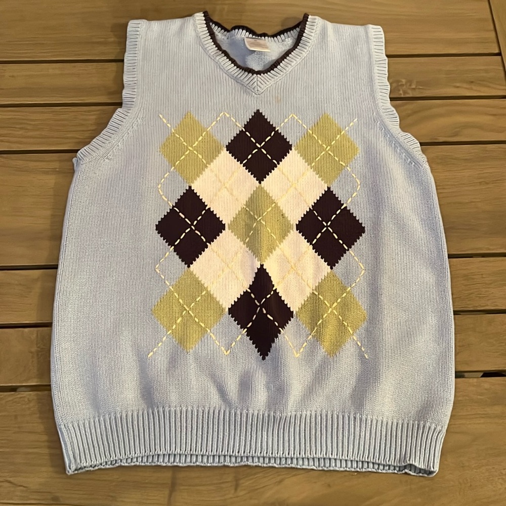 Gymboree sweater vest ~ Argyle ~ size 10